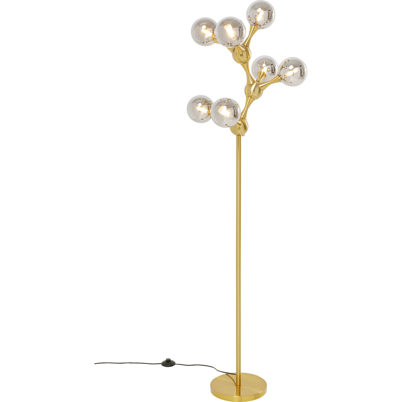 Светильник напольный Atomic Balls Brass 174cm KARE 56677