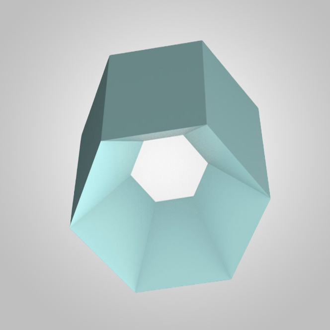 Потолочный светильник HEXAGON B H25 Blue by ImperiumLoft