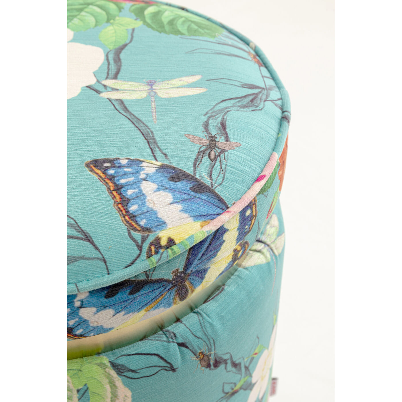 Пуф Flower Fever Blue Ø39cm KARE 71087
