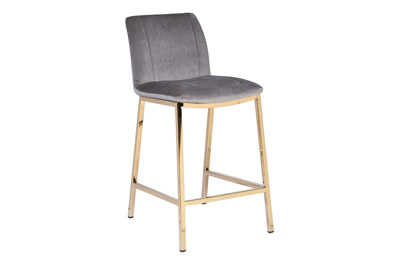 Стул барный велюровый серый Garda Decor 30C-DX-2091 GRE