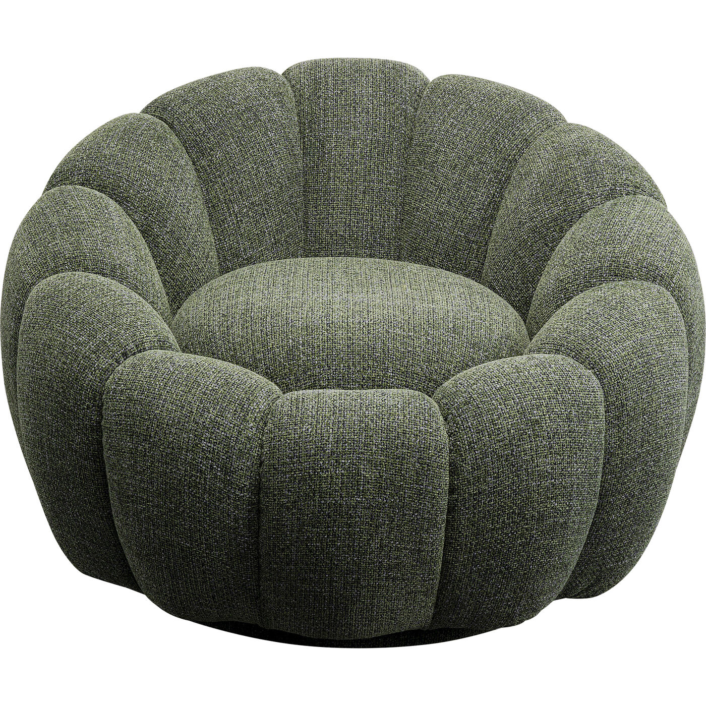 Кресло вращающееся Peppo Bloom Melange Green KARE 87778