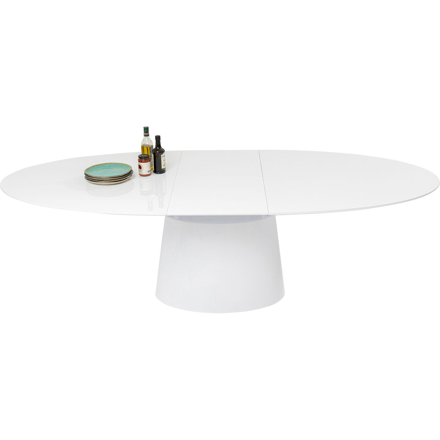 Стол раздвижной Benvenuto White Gloss200(50)x110cm KARE 40819