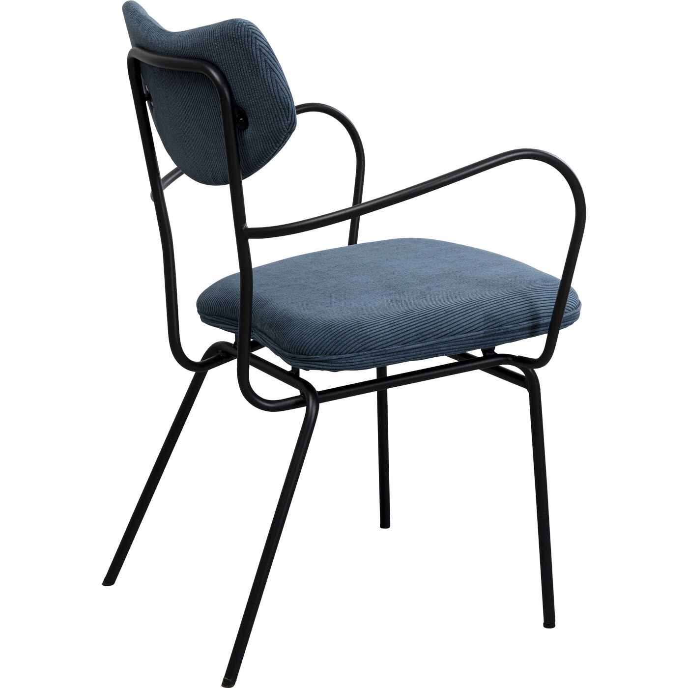 Стул с подлокотниками Viola Blue KARE 87467