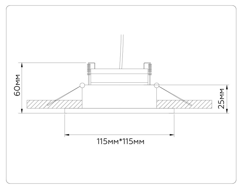 Встраиваемый светильник Ambrella Light TN52341