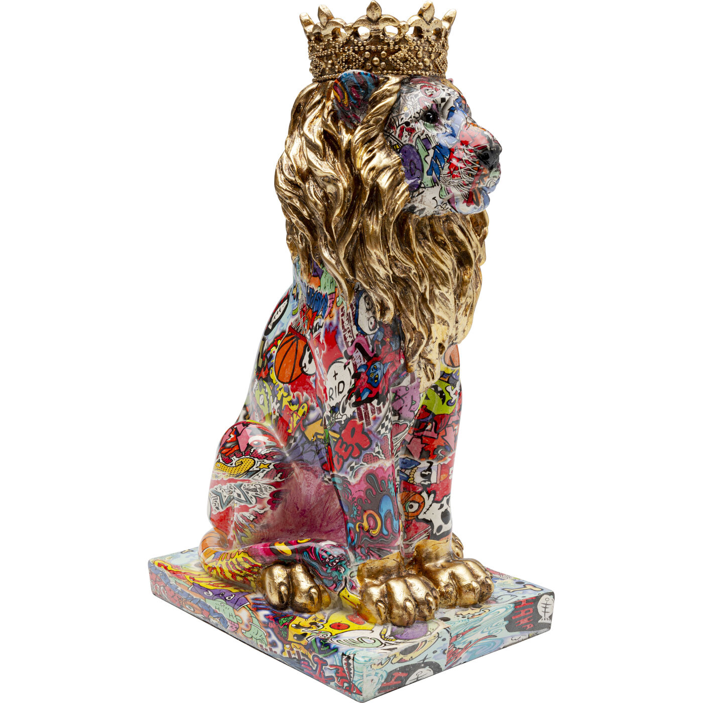Фигура декоративная Graffiti King Lion 29cm KARE 56922