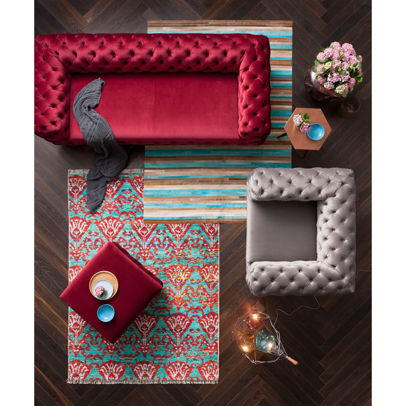 Ковер Stripes Aqua 37489 KARE