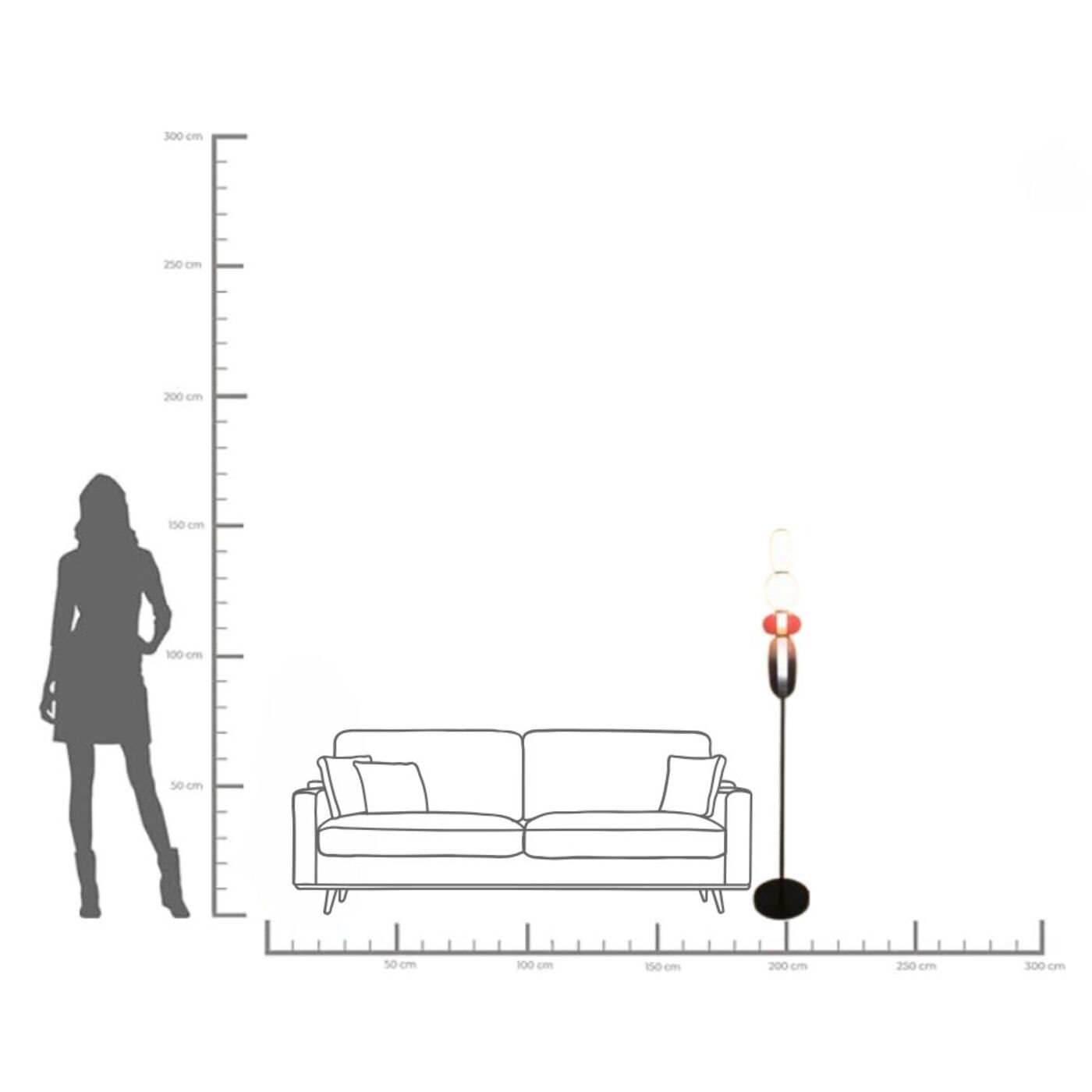 Светильник напольный Sugar 150cm KARE 56914