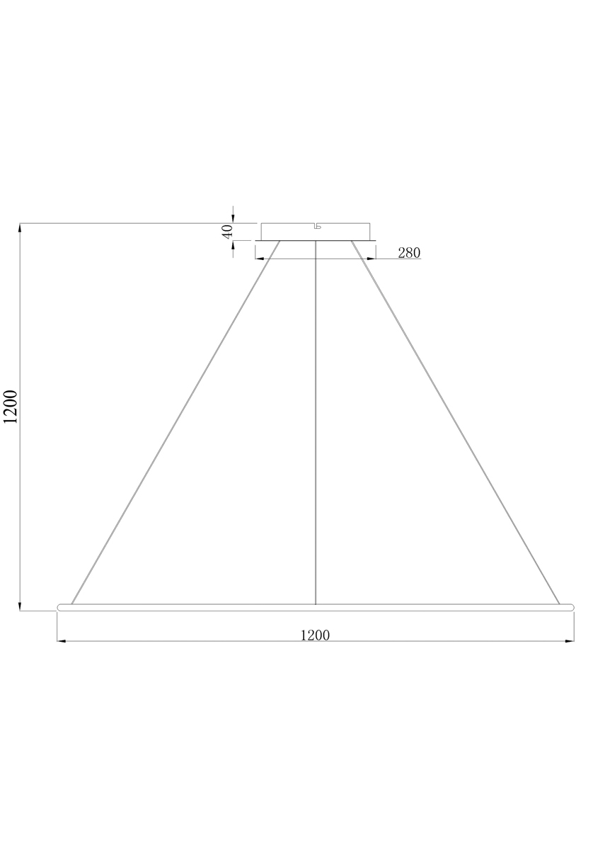 Подвесной светодиодный светильник Donolux S111024/1R 70W White In