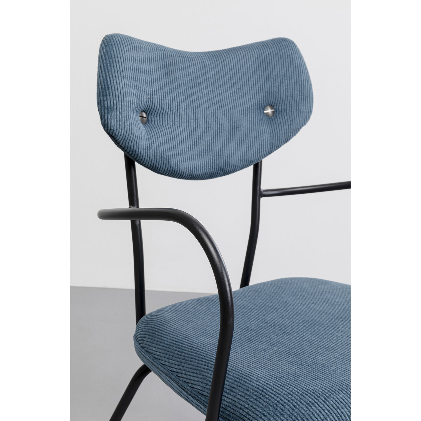 Стул с подлокотниками Viola Blue KARE 87467