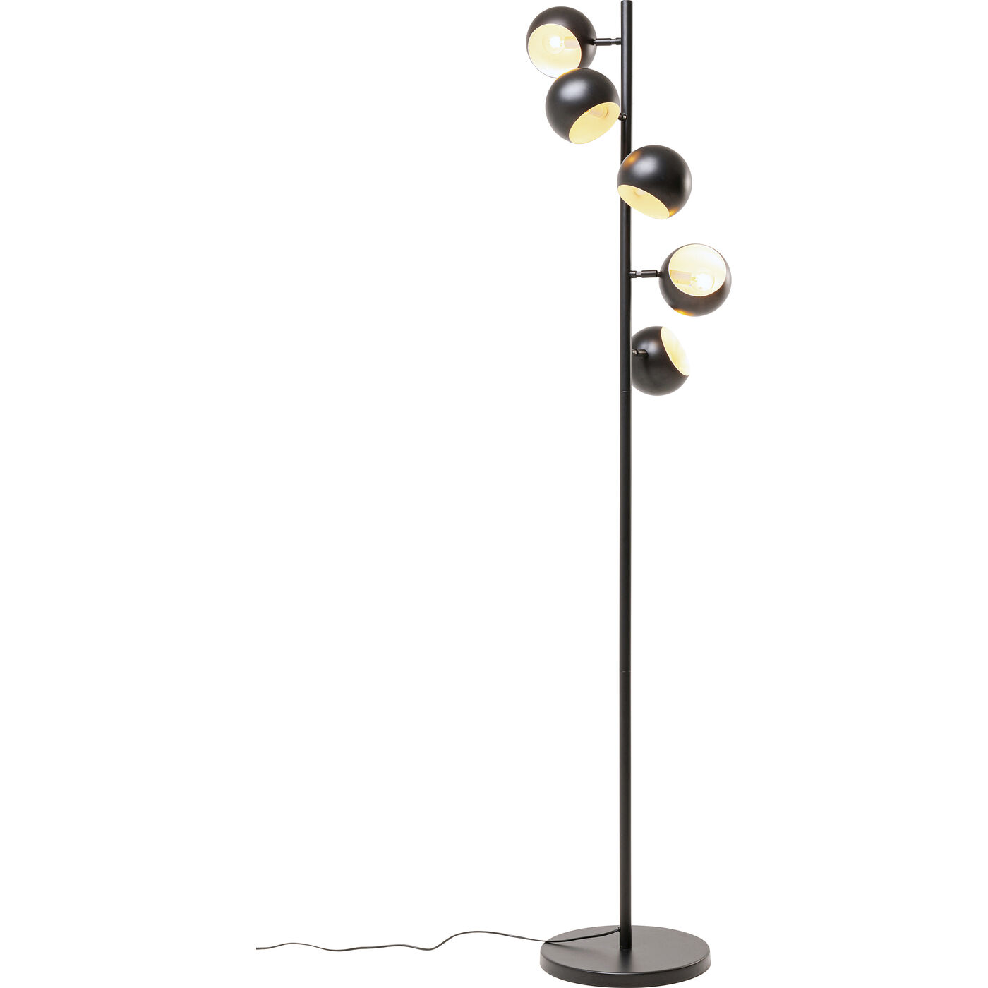 Светильник напольный Calotta Black 5-lite 180cm KARE 57462