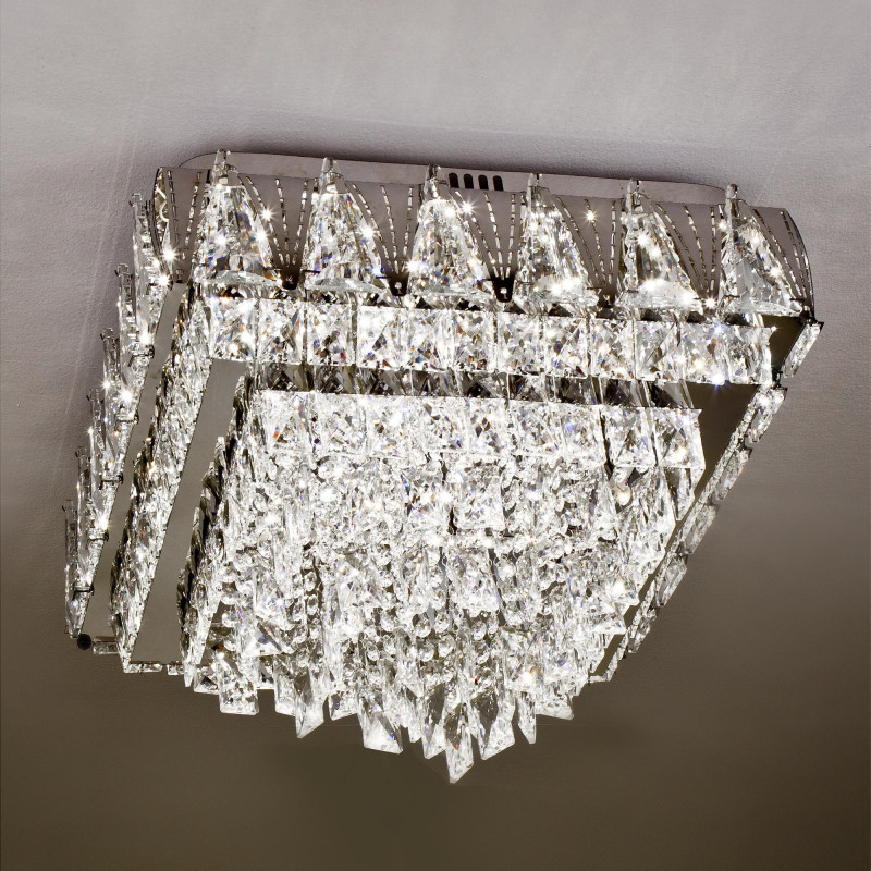 Накладная люстра LED4U L9437-500-500 CR с УД