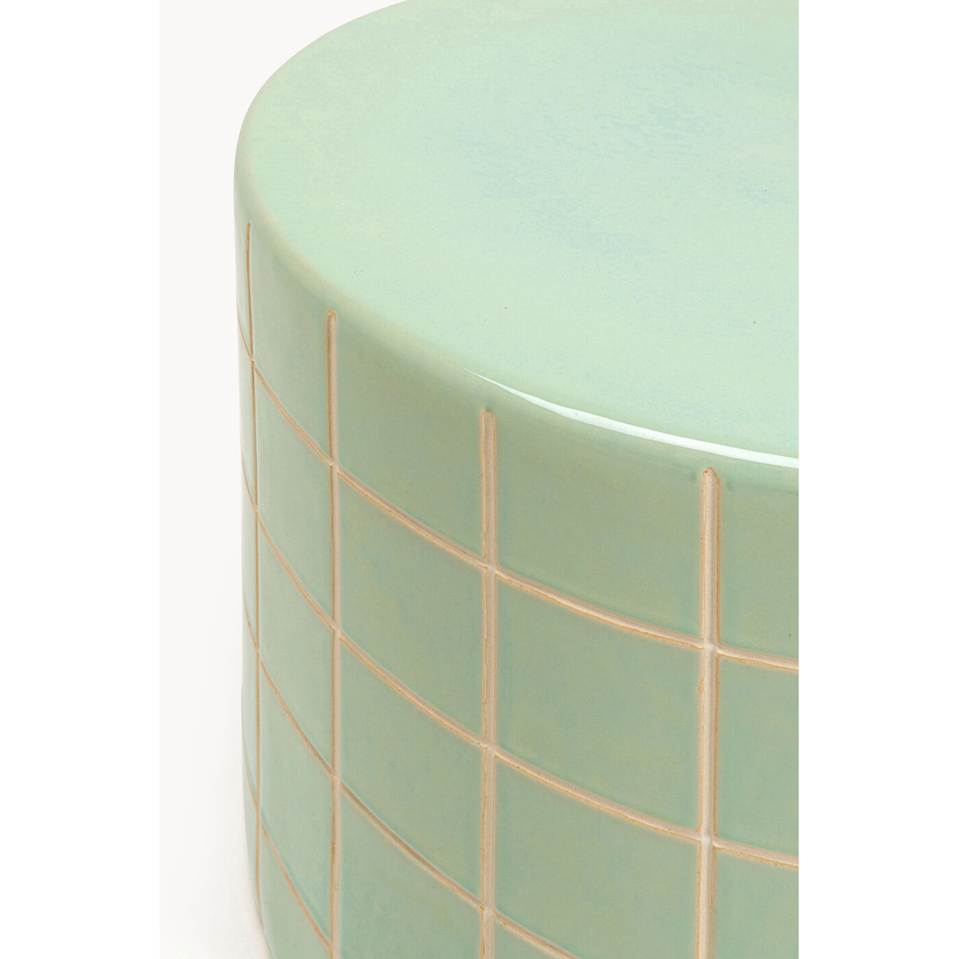 Стол приставной Bliss Tile Grün Ø42cm KARE 71025