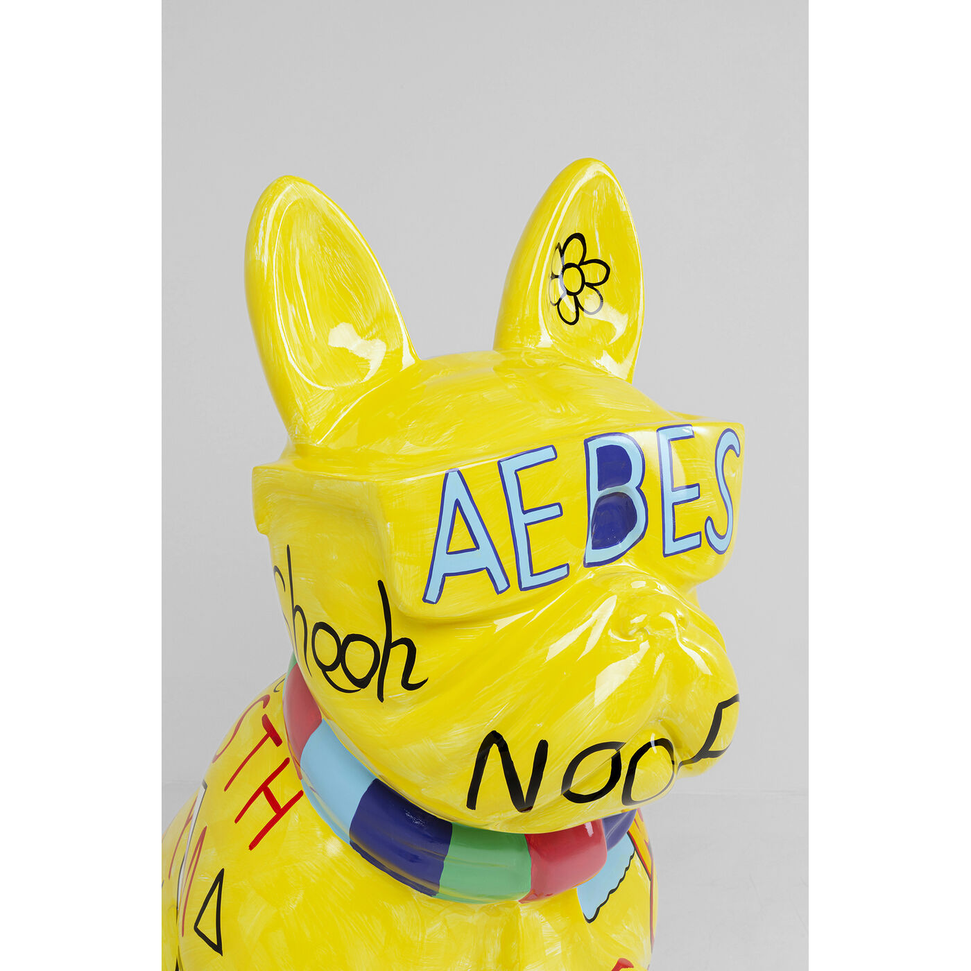 Фигура декоративная Graffiti Dog Yellow 122cm KARE 56824
