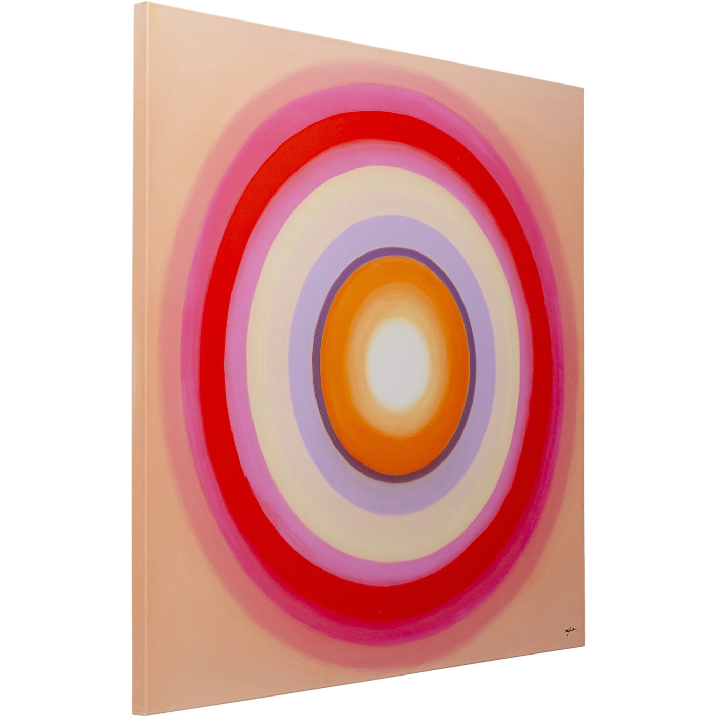 Картина на холсте Tendency Circle Pink 120x120 см KARE 56162