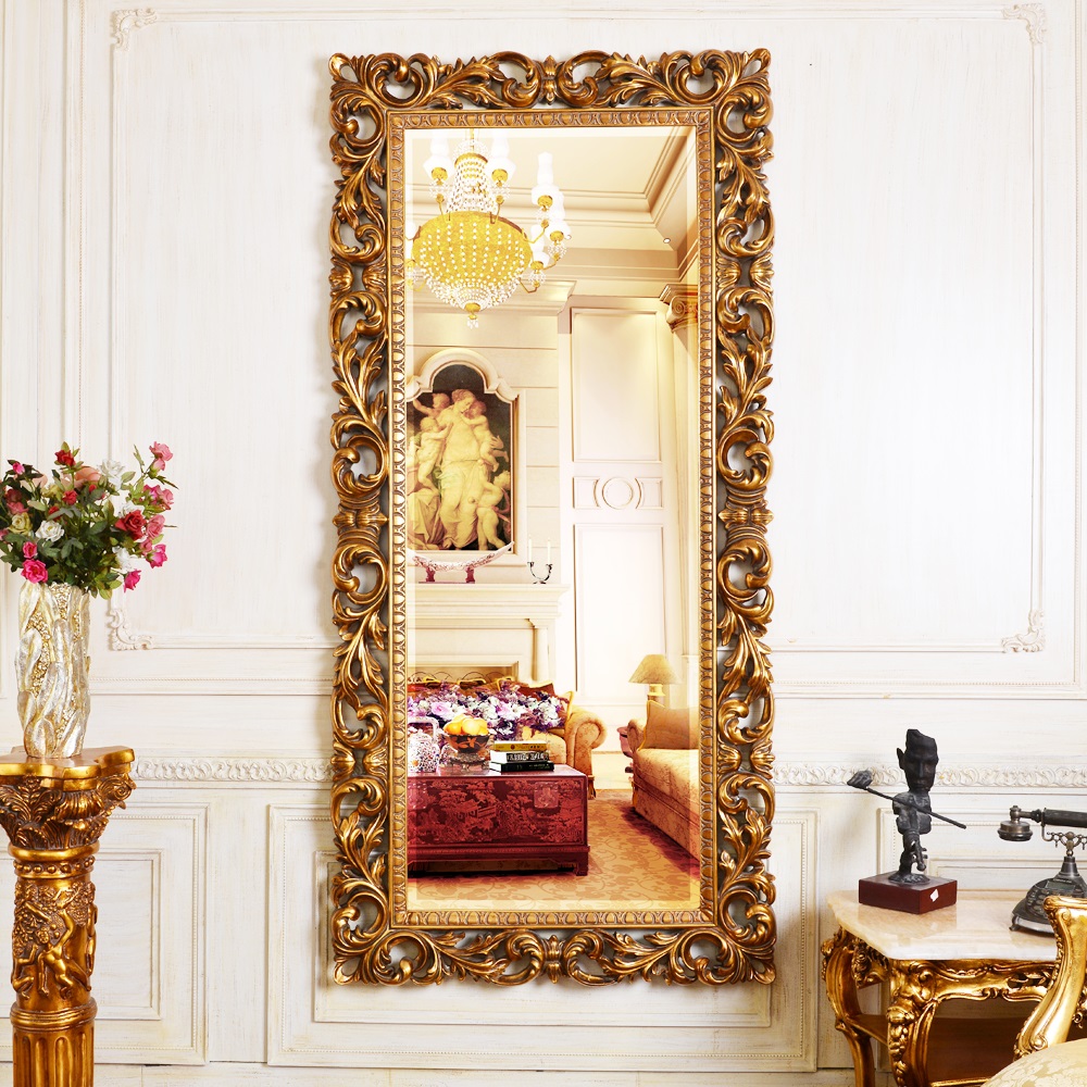 Напольное зеркало в раме Kingsley Gold Art-Zerkalo MH2410GL