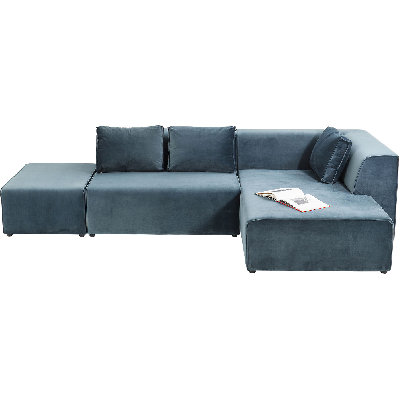 Диван угловой правосторонний Infinity Velvet Ocean Right KARE 83647