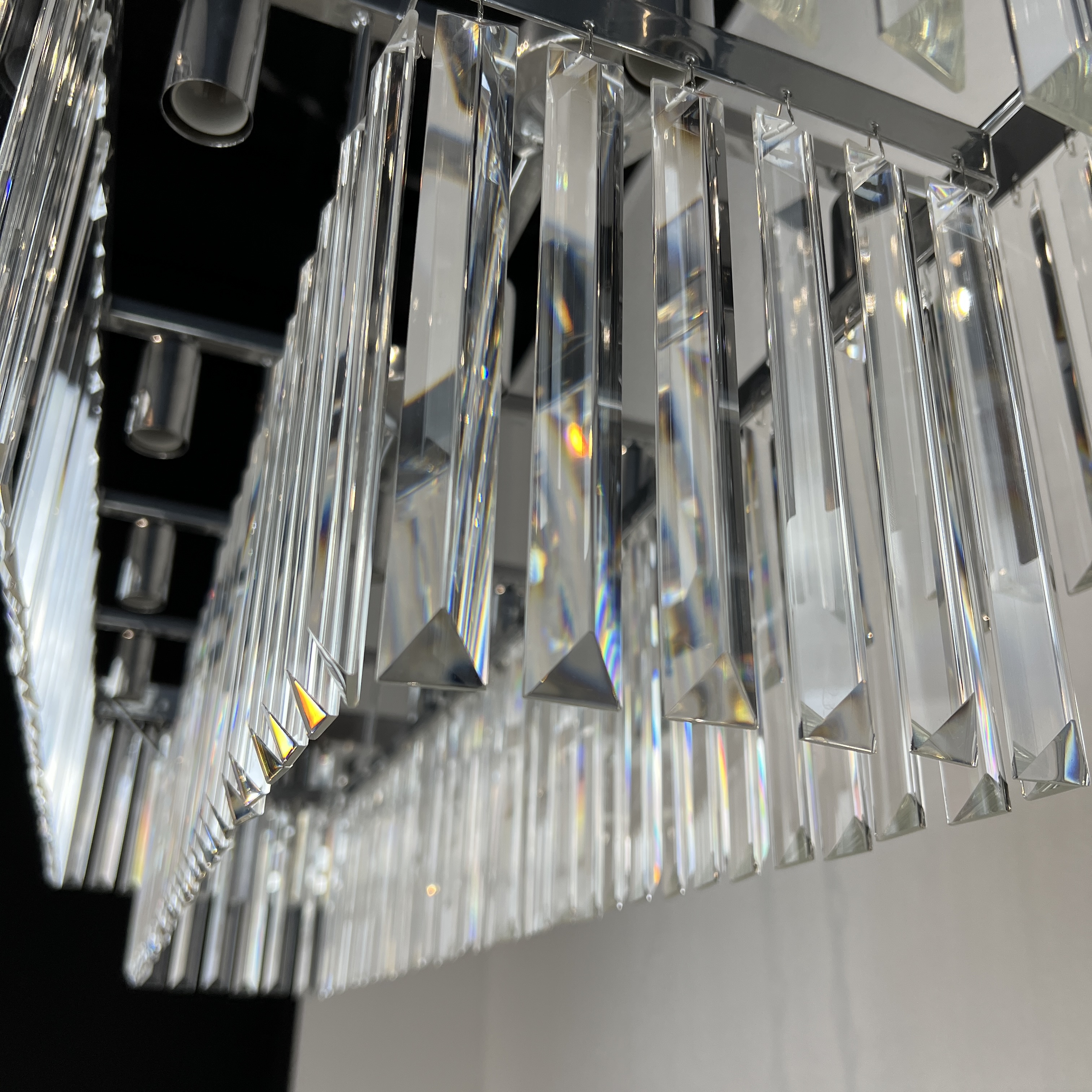 Люстра RH 1920S ODEON CLEAR GLASS FRINGE 120 chrome by ImperiumLoft
