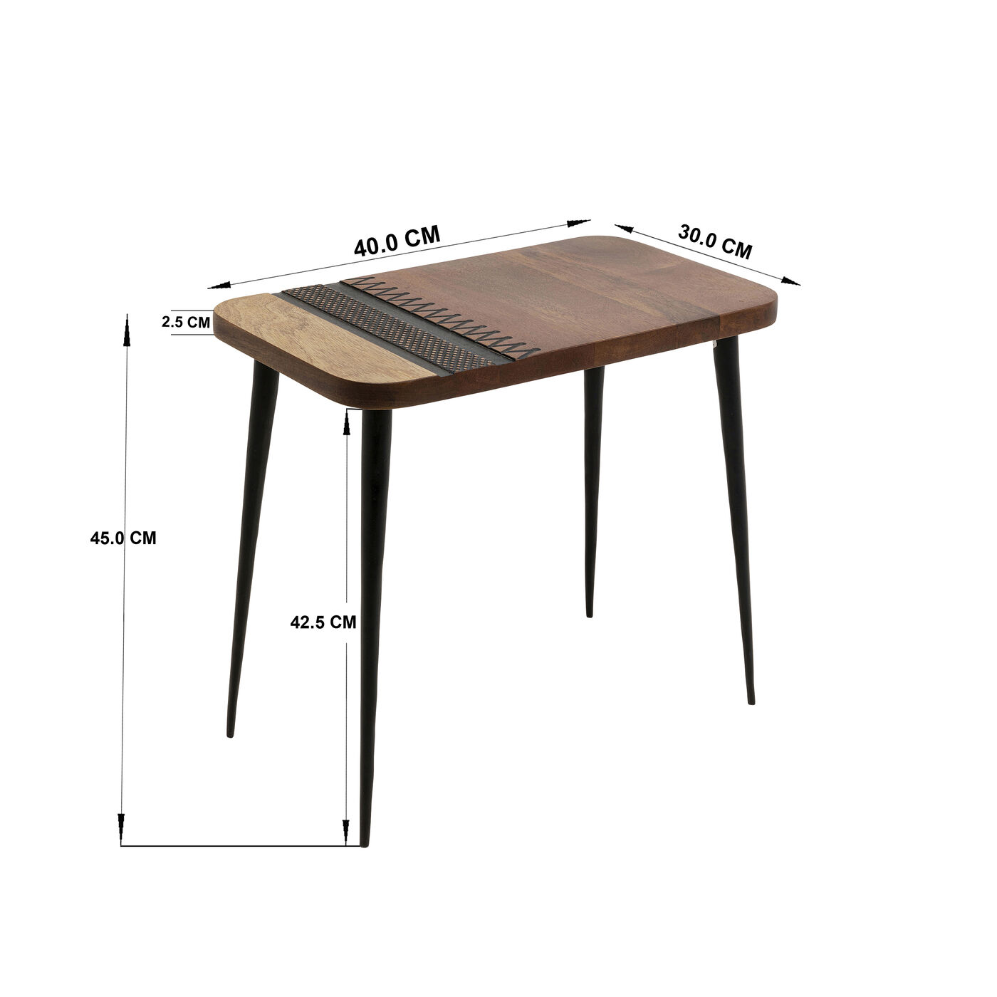 Приставной стол Medina Rectangular 40x30cm KARE 70140