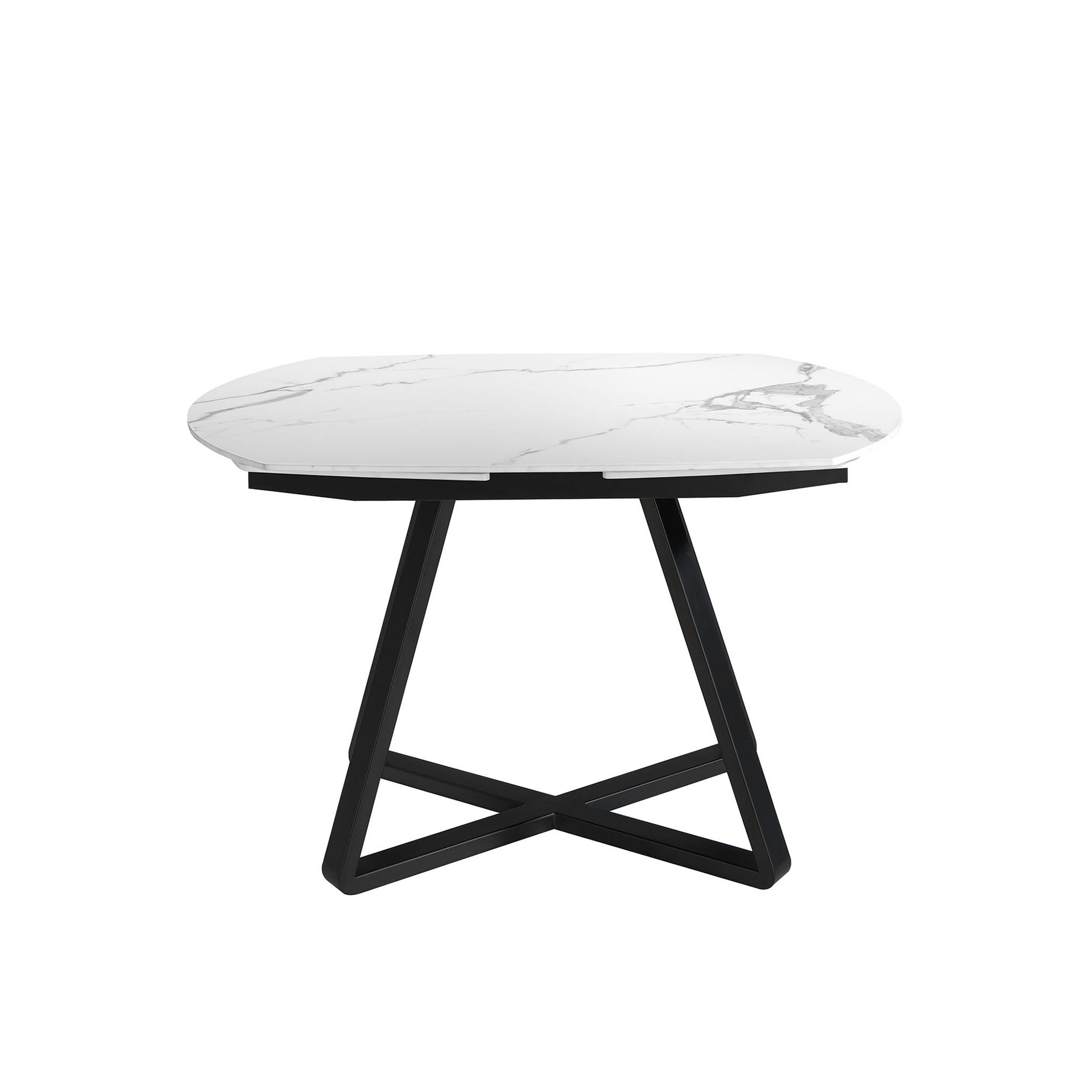 Обеденный стол D2055BB /1096 из керамики и черной стали Angel Cerda