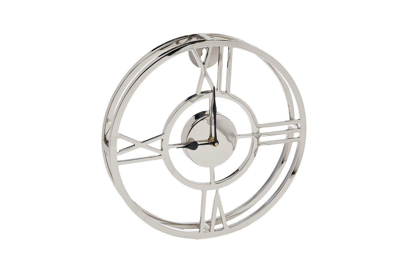 Часы настенные металлические круглые хром Garda Decor 94PR-22355