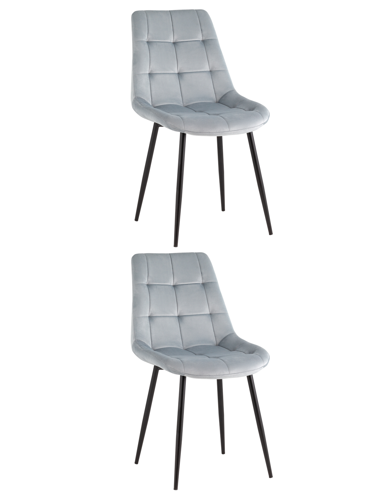 Стул Флекс New велюр пыльно-голубой 2шт. Stool Group