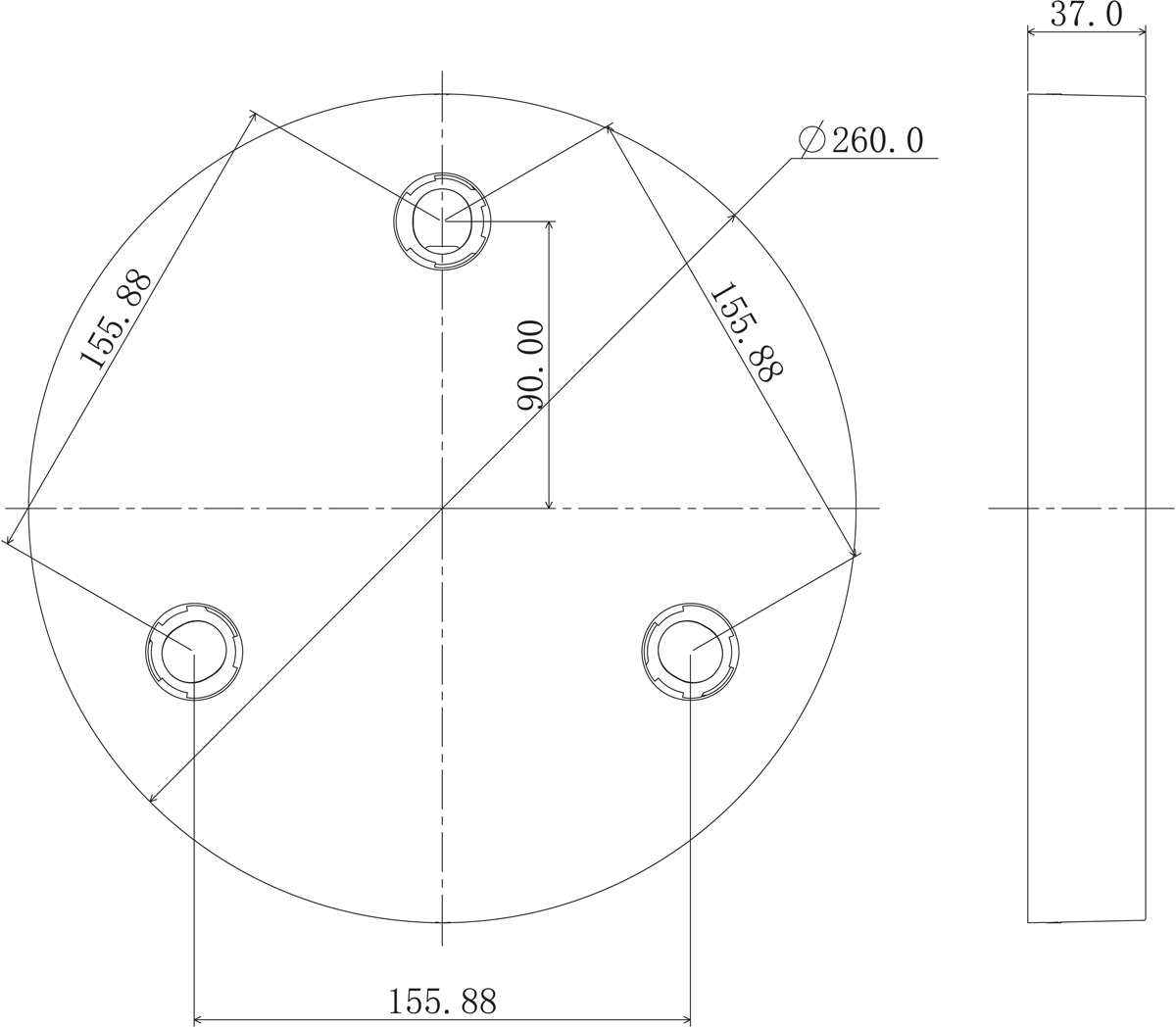 Накладное основание длях светодиодных светильников серии Donolux DL18629/R3 Kit W Dim