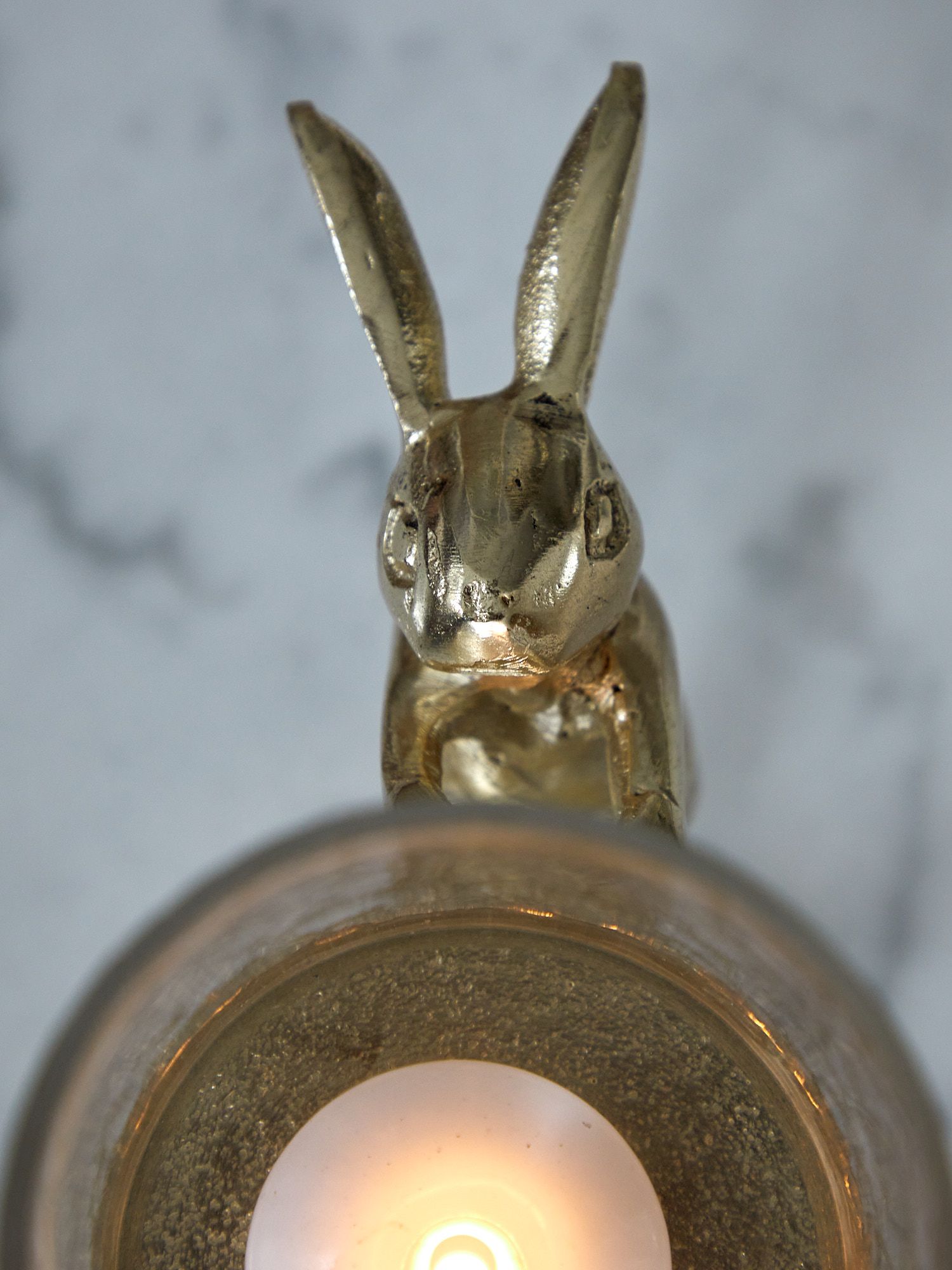 Подсвечник с зайчиком Glasar D5566