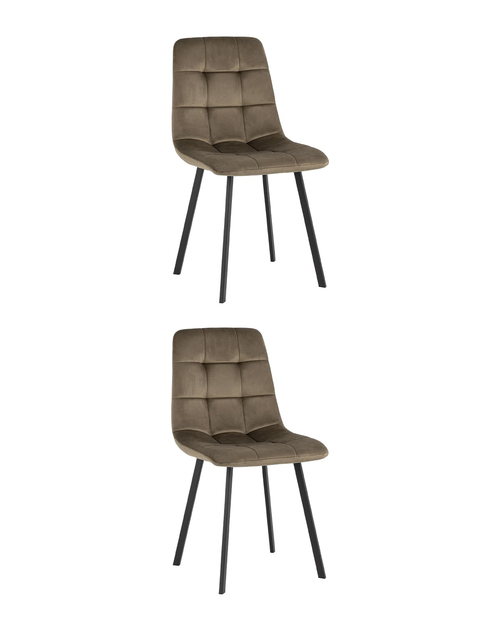 Стул Chilly велюр коричневый 2 шт. Stool Group