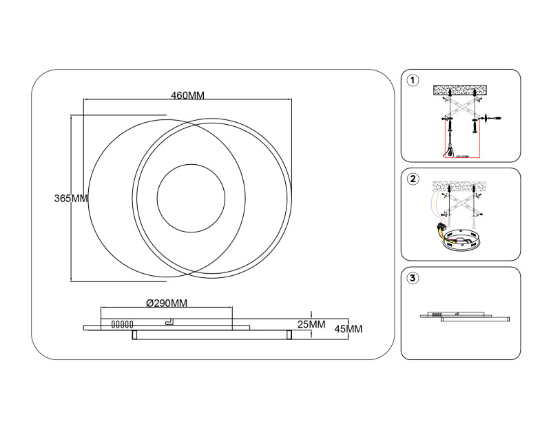 Накладной светильник Ambrella Light FL4789