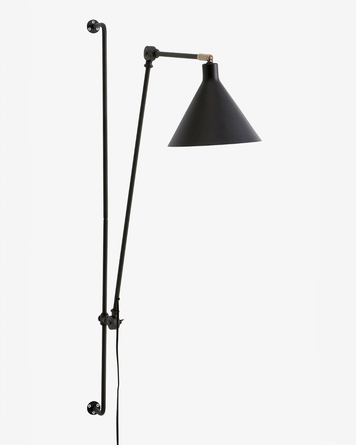 Чёрный настенный светильник Джордан Louvre Home P7855WB