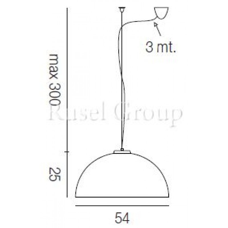 Подвесной светильник Vistosi DRESS SP G D1