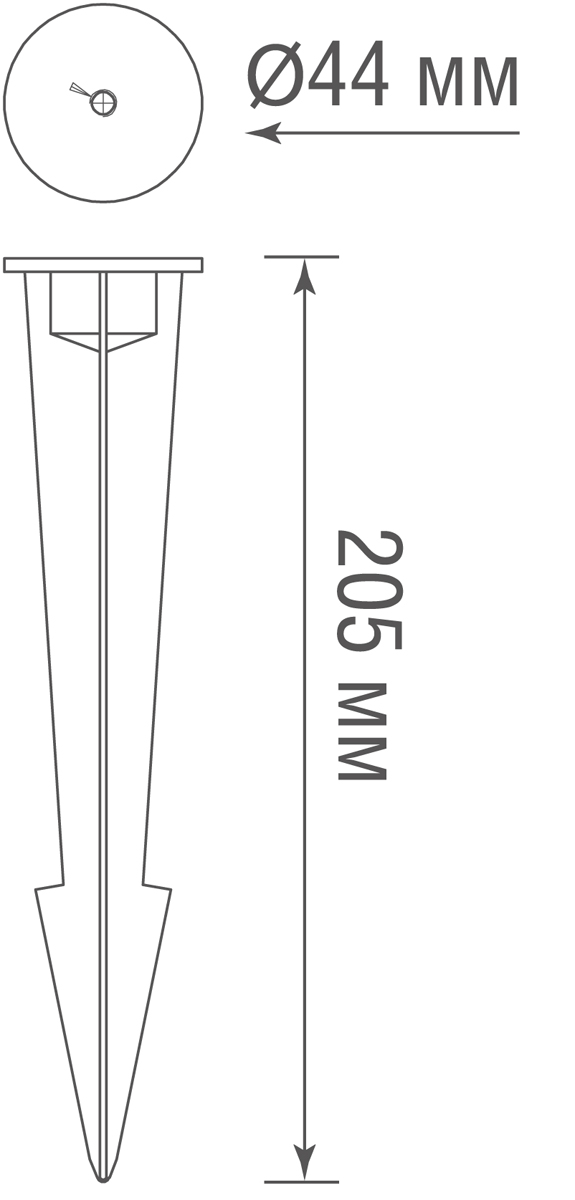 Основание пика для установки грунт светильника Donolux Spike205DG1-2