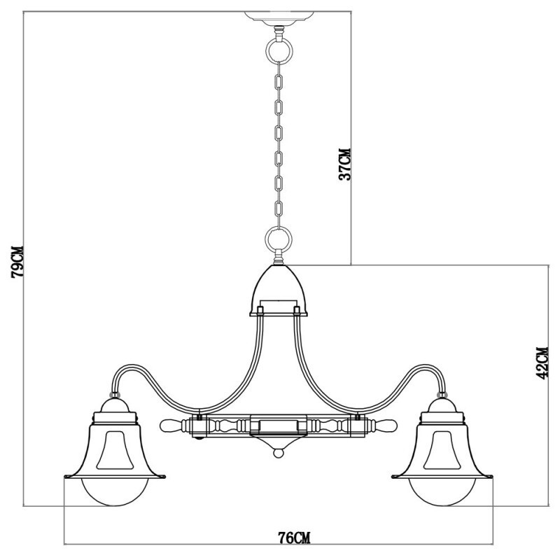 Подвесная люстра Arte Lamp A7006LM-6AB