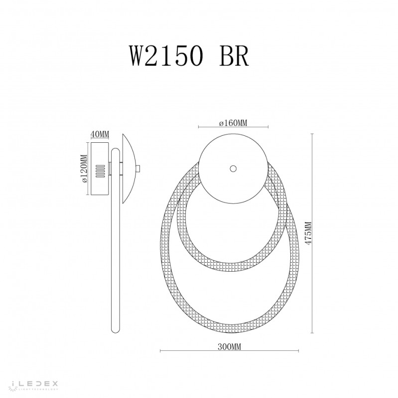 Бра iLedex W2150 BR