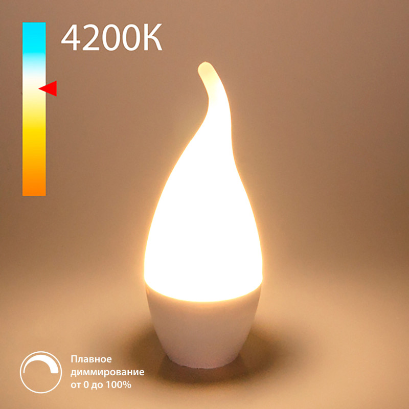 Светодиодная лампа Elektrostandard Dimmable 7W 4200K E14 (CW35) (BLE1450)