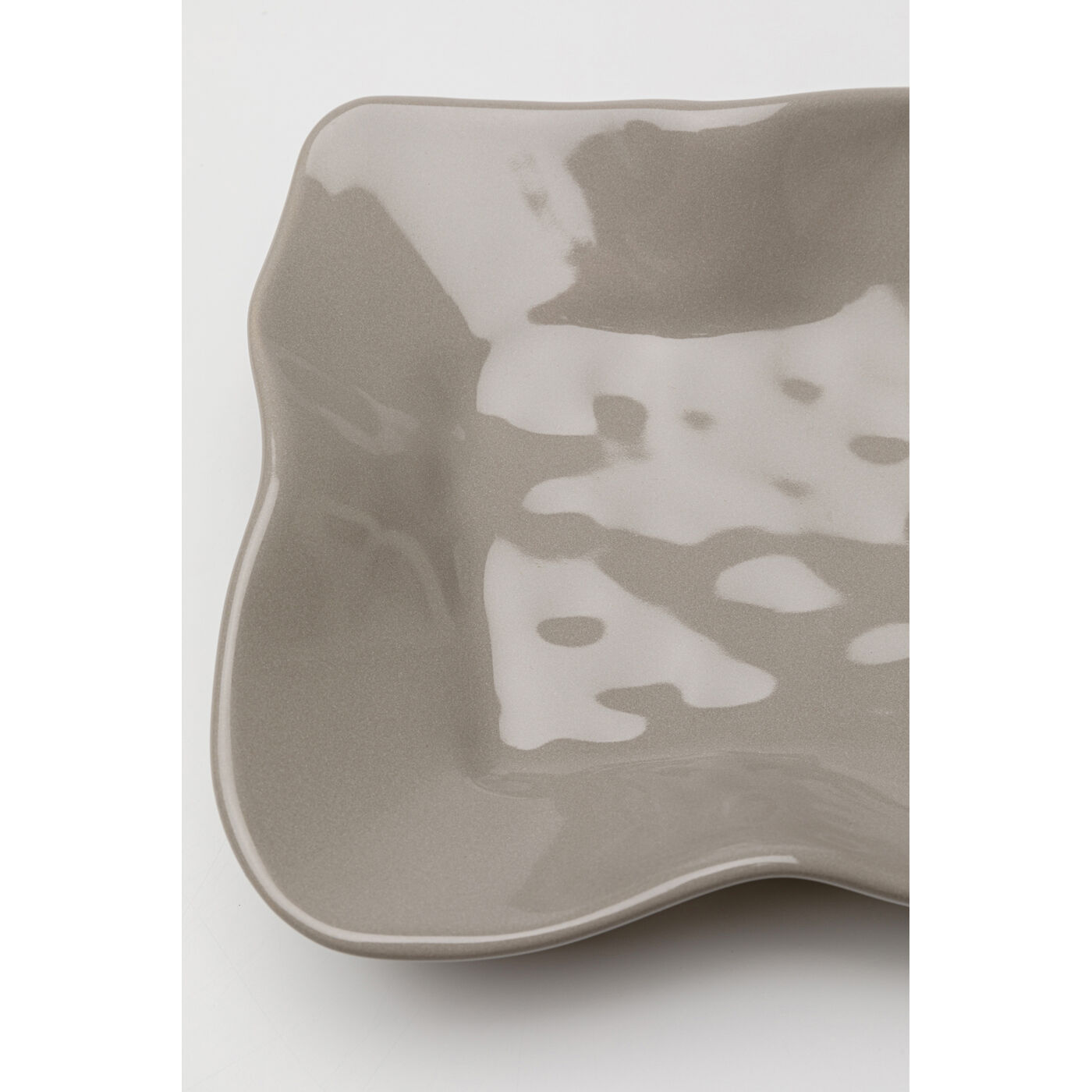 Тарелка сервировочная Organic Grey 17x26cm KARE 58196