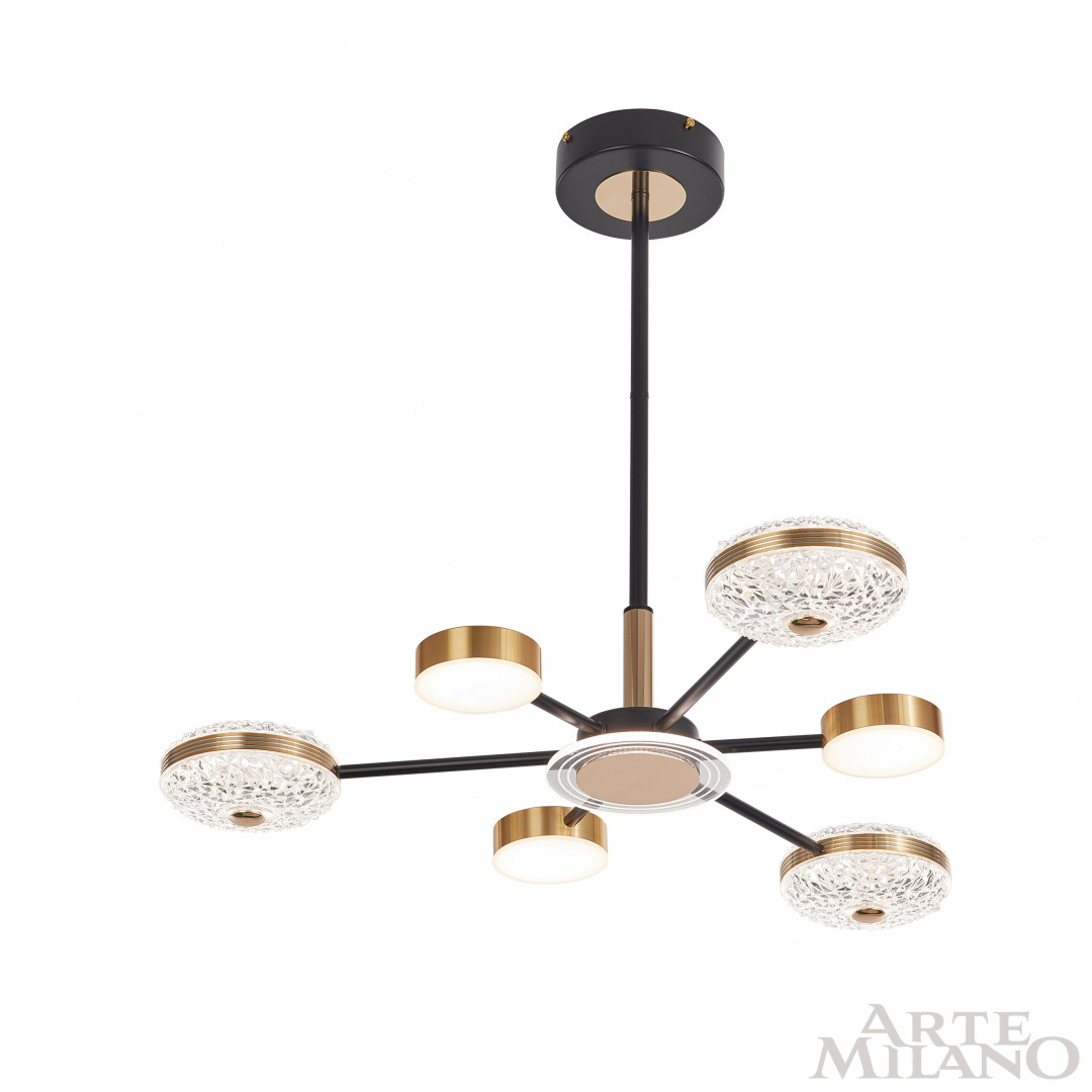Люстра светодиодная 272069/6 BK/GD Arte Milano