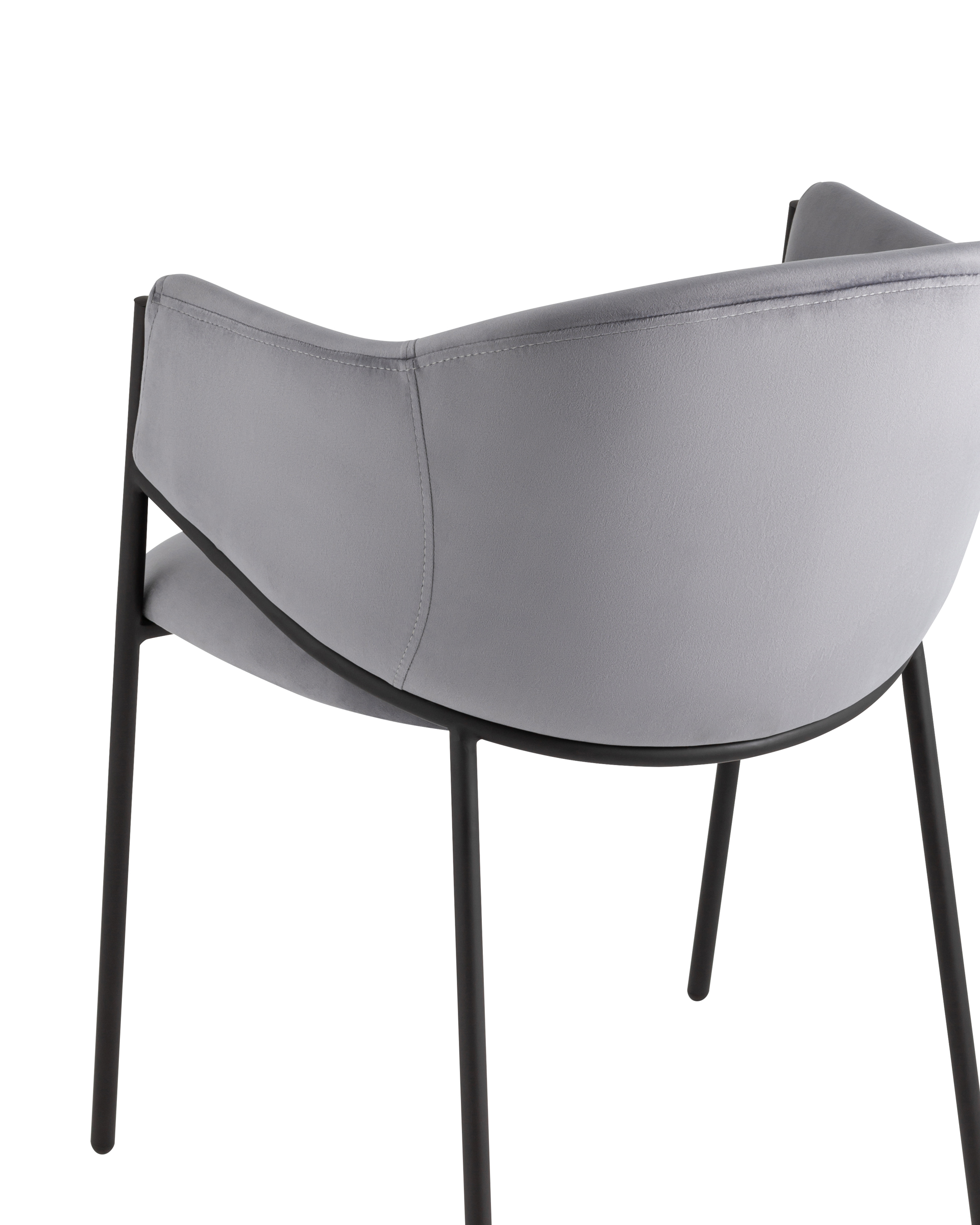Стул Brace велюр серый Stool Group