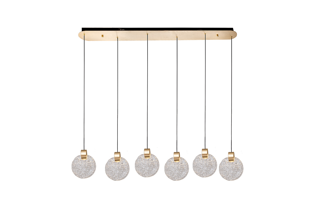 Светильник подвесной рифленое стекло/золото Garda Decor 162FL-61506