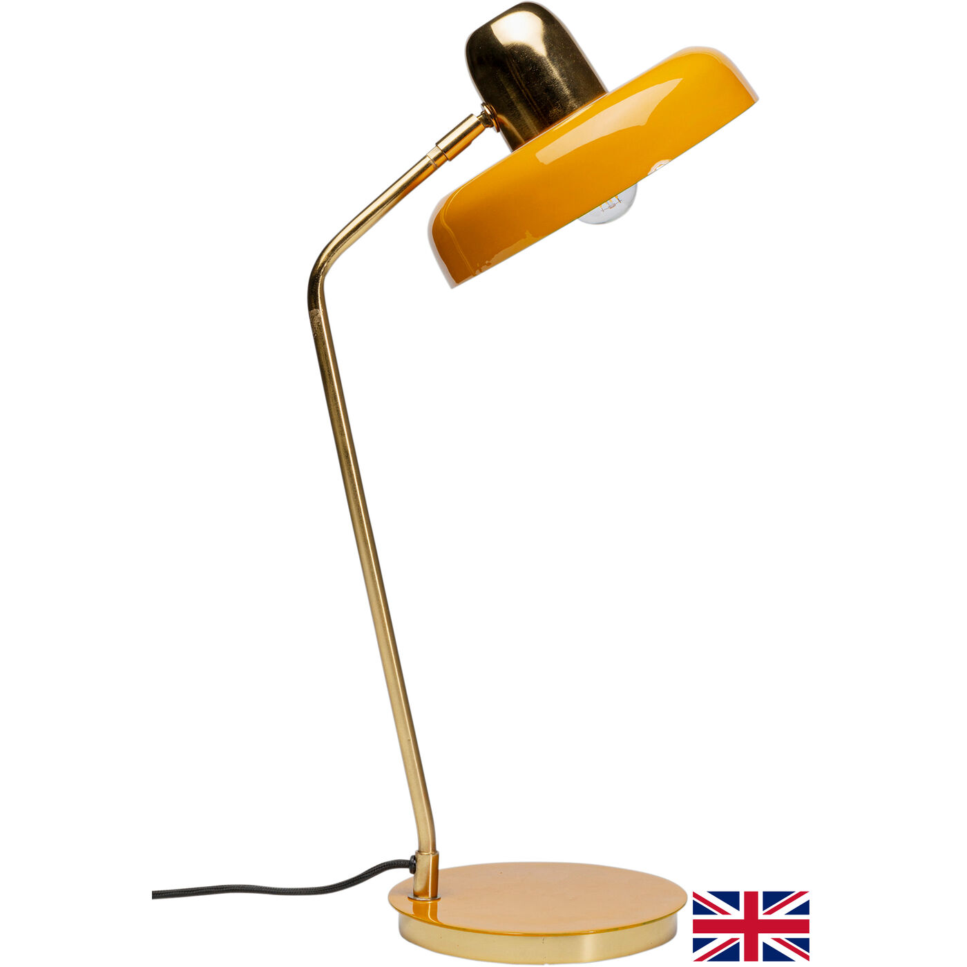 Светильник настольный Demi Yellow 56cm UK KARE 46440