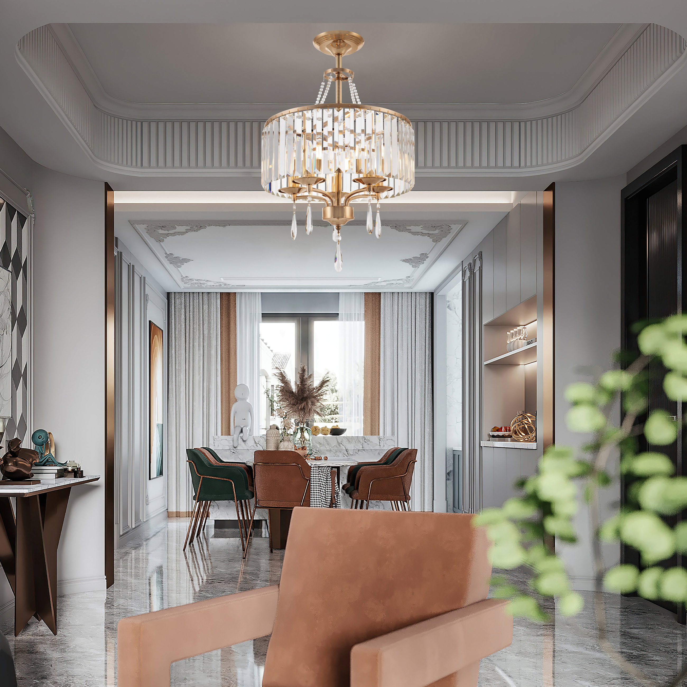 Люстра 371009/5/50/400 GD Arte Milano