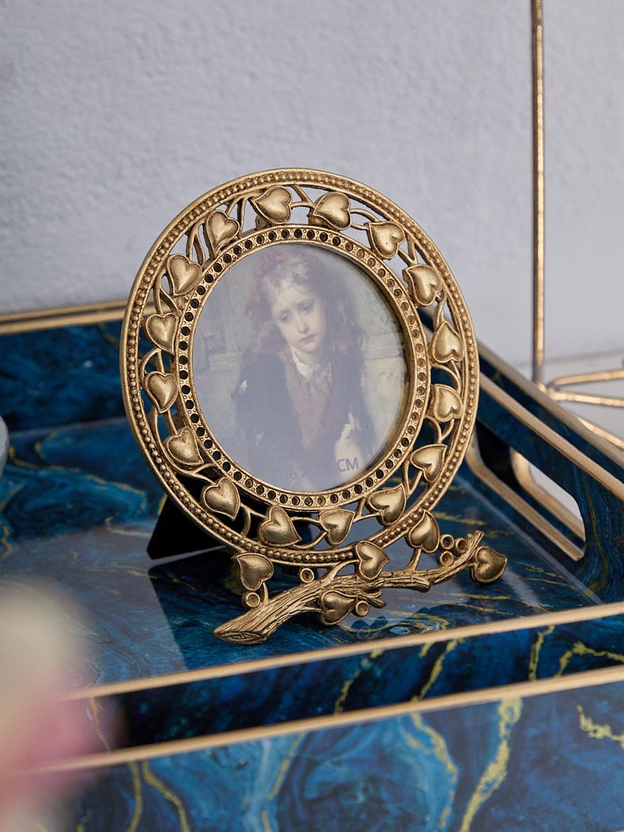 Фоторамка настольная с сердцами Glasar 57-477