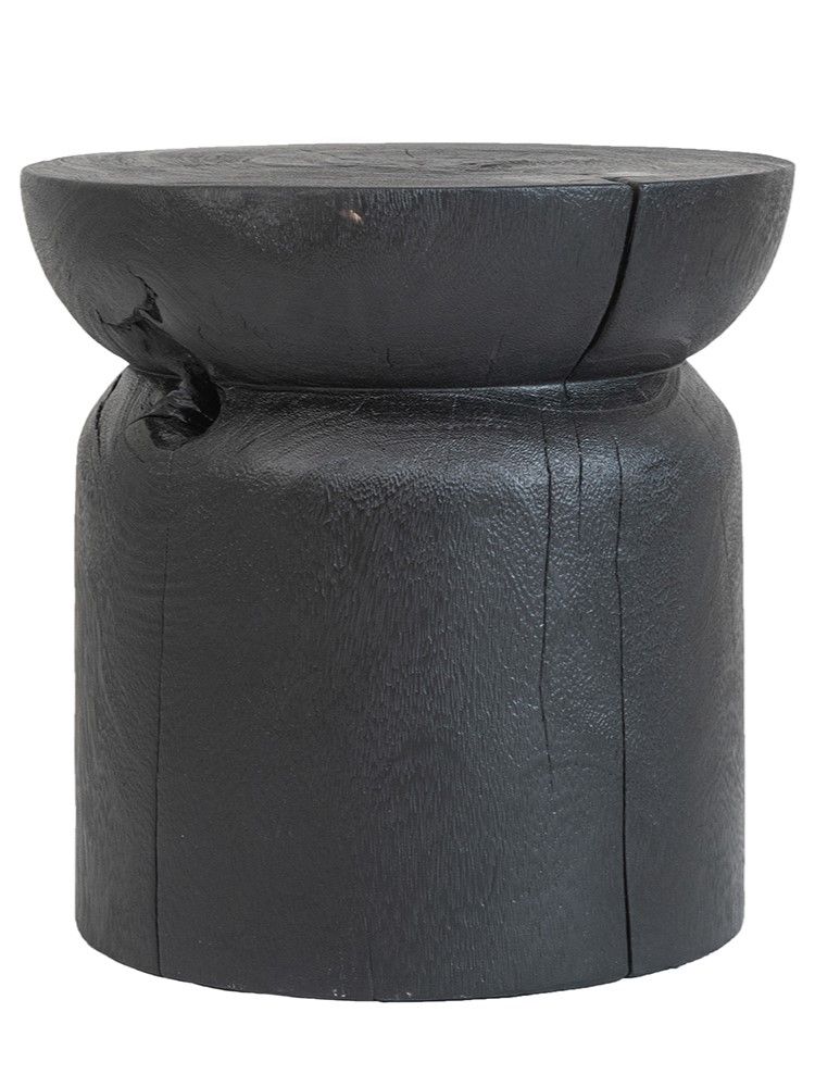 Столик акцентный из дерева суара Glasar 72321-BLAC
