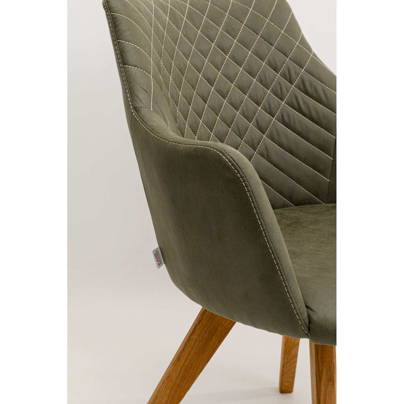 Стул вращающийся Coco Wood Green KARE 70741