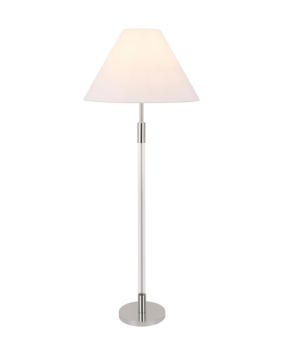 Серебристая напольная лампа Люцита Louvre Home P2591FA