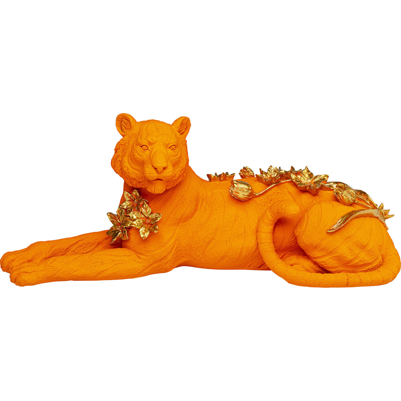Фигура декоративная Flower Leoard Orange 26cm KARE 57256