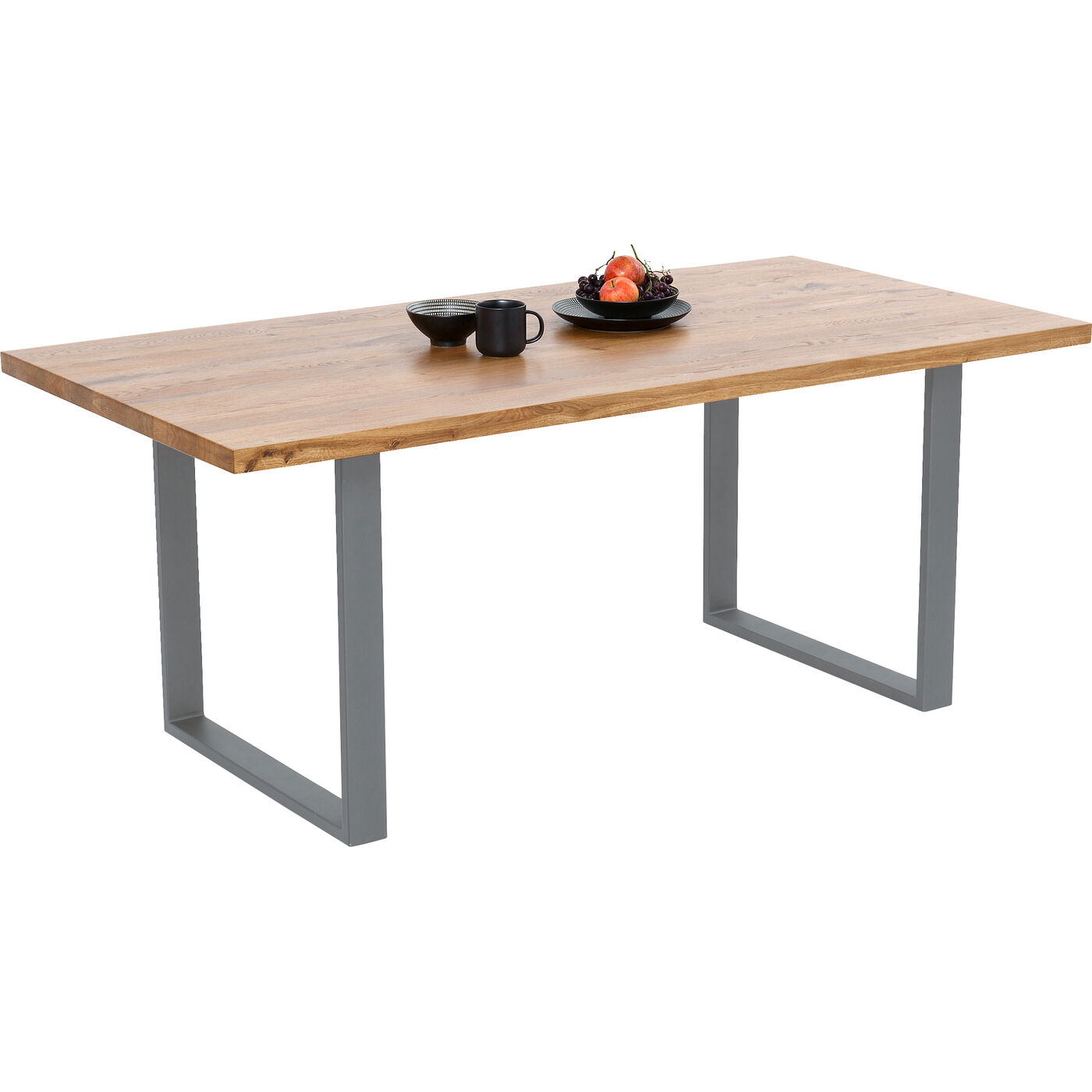 Стол Jackie Oak GK Crude Steel 200x100 см KARE 84524