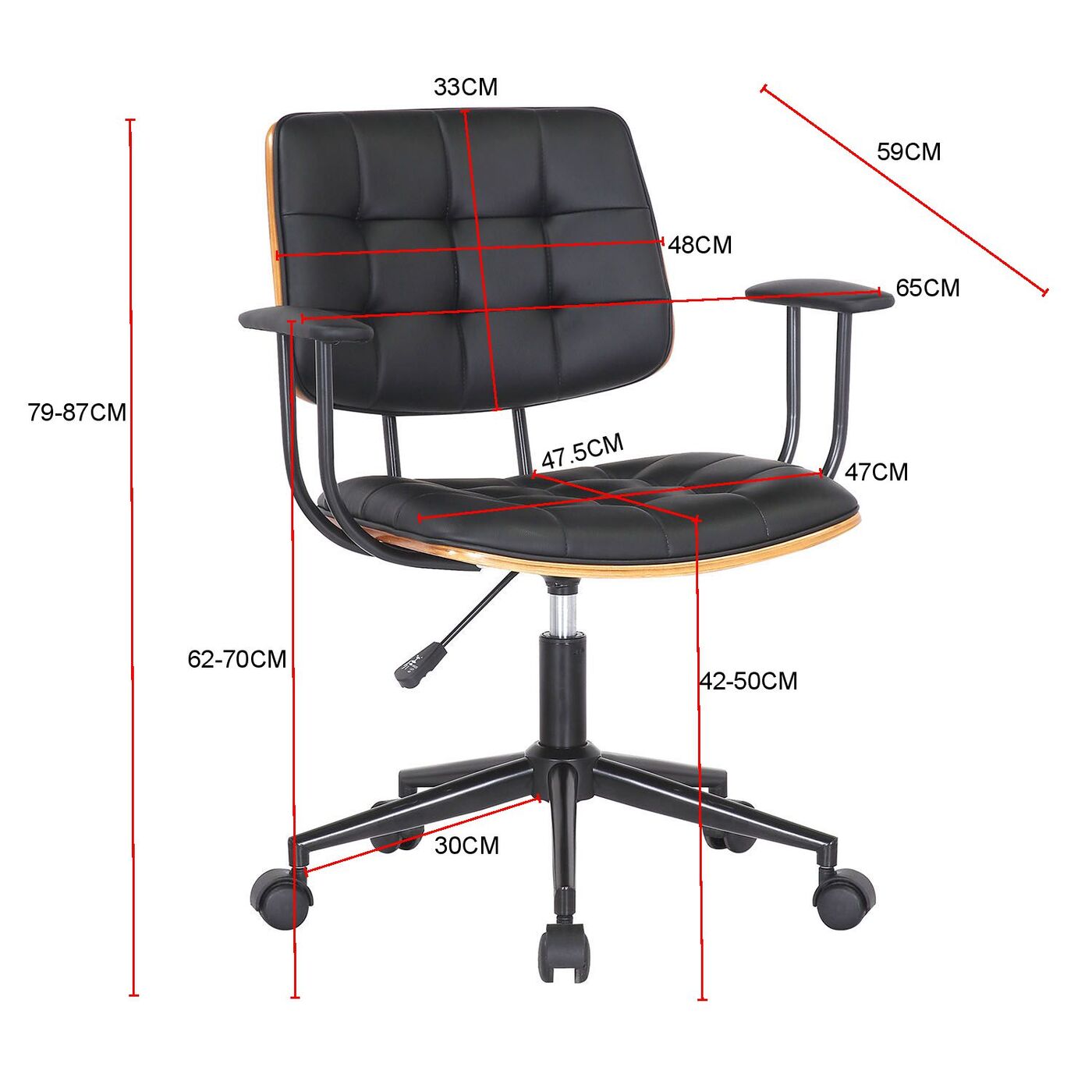 Кресло офисное Nelly Black KARE 87733