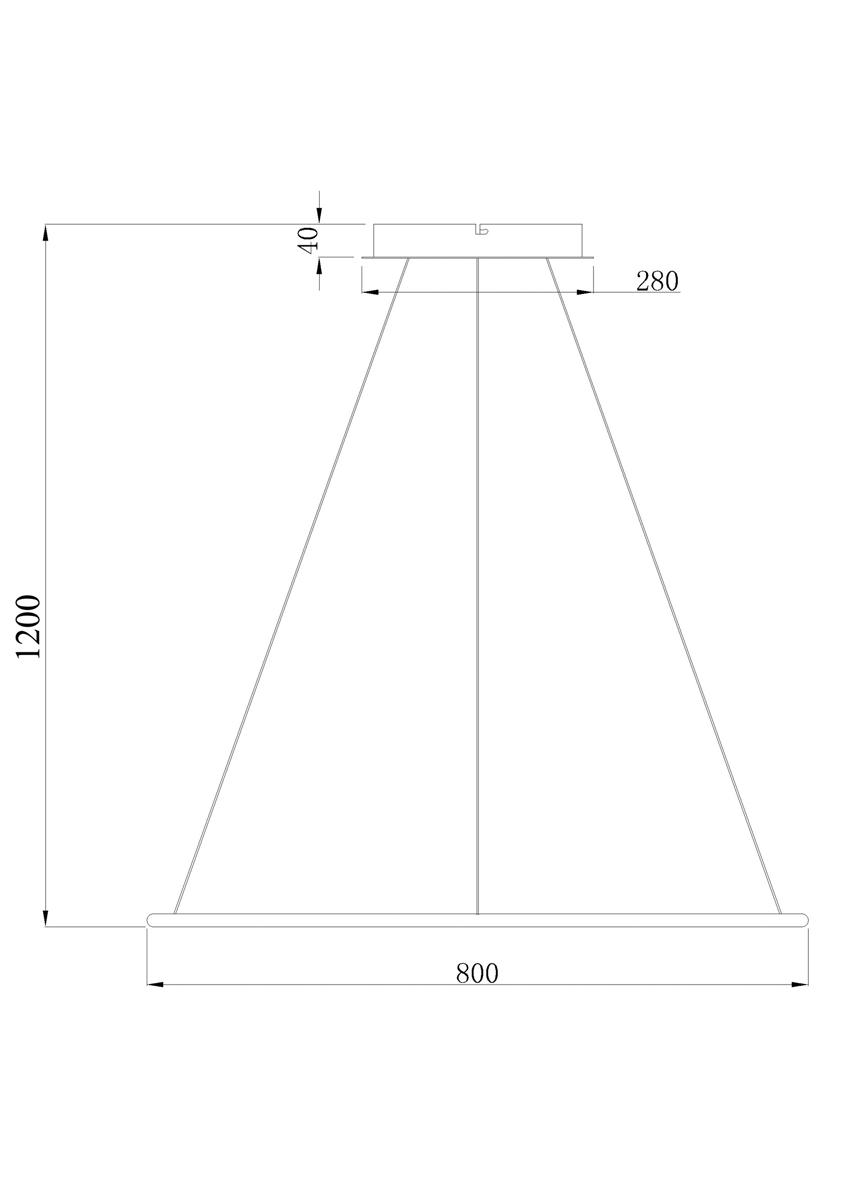 Подвесной светодиодный светильник Donolux S111024/1R 48W White In