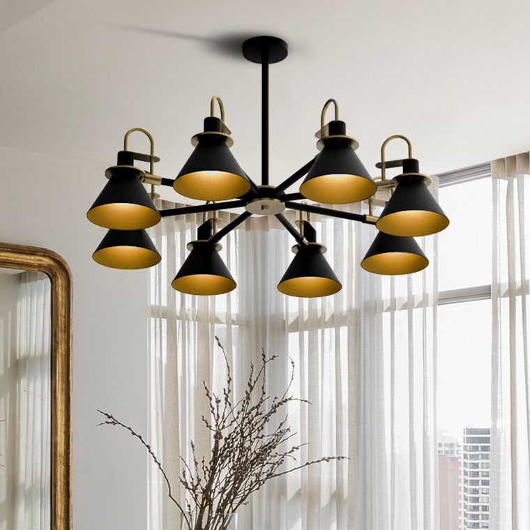 Люстра на штанге CODA D94 Black by ImperiumLoft